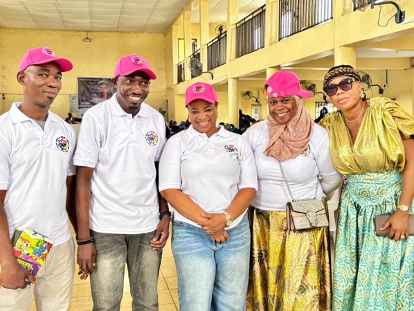 Volunteers and assistants ready for a community food distribution